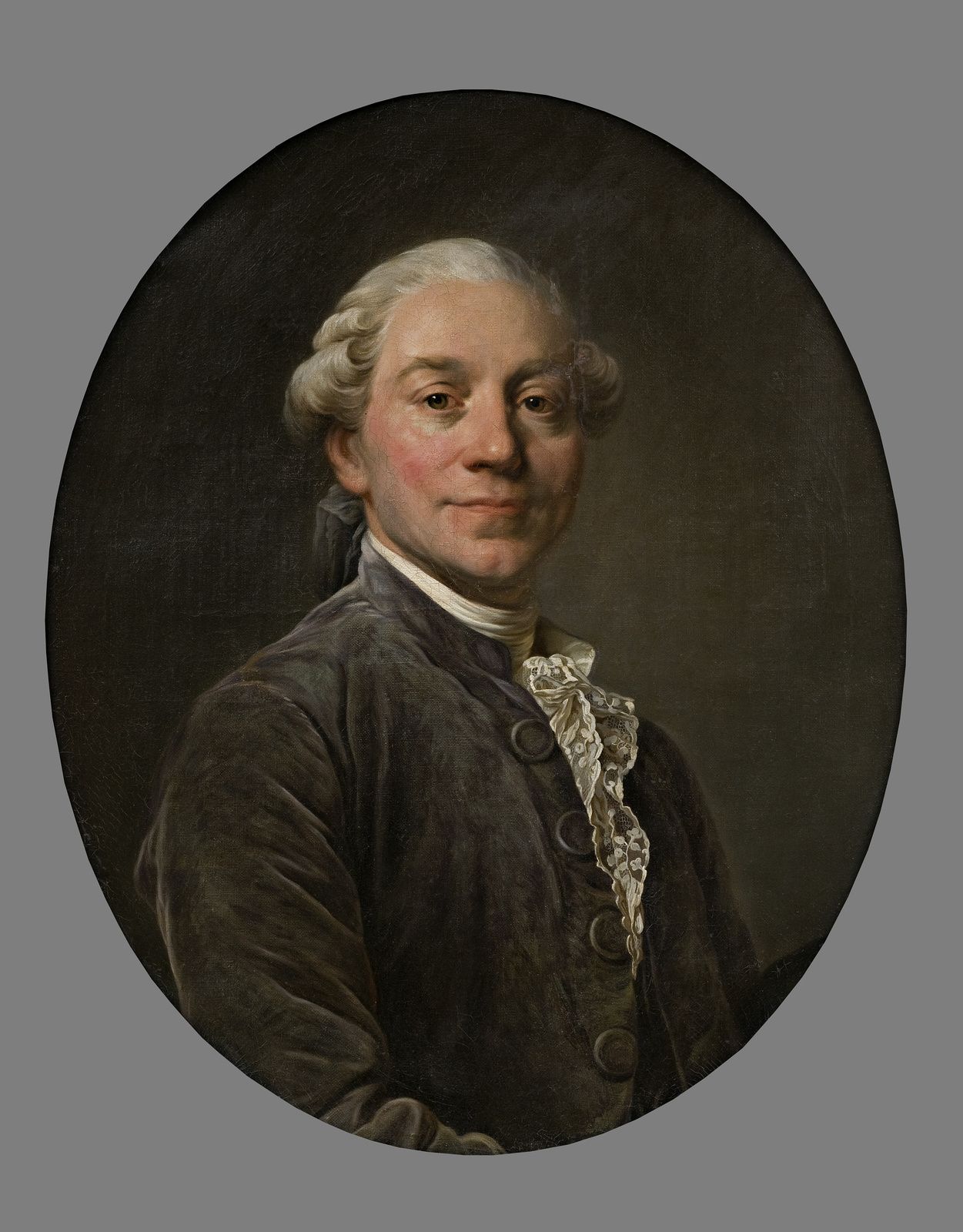 "C'est Thomas, mais c'est lui tel qu'on le voit dans la société après l'avoir vu dans ces ouvrages" Diderot salon de 1781 Portrait d'Antoine-Léonard Thomas par Joseph-Sifred Duplessis