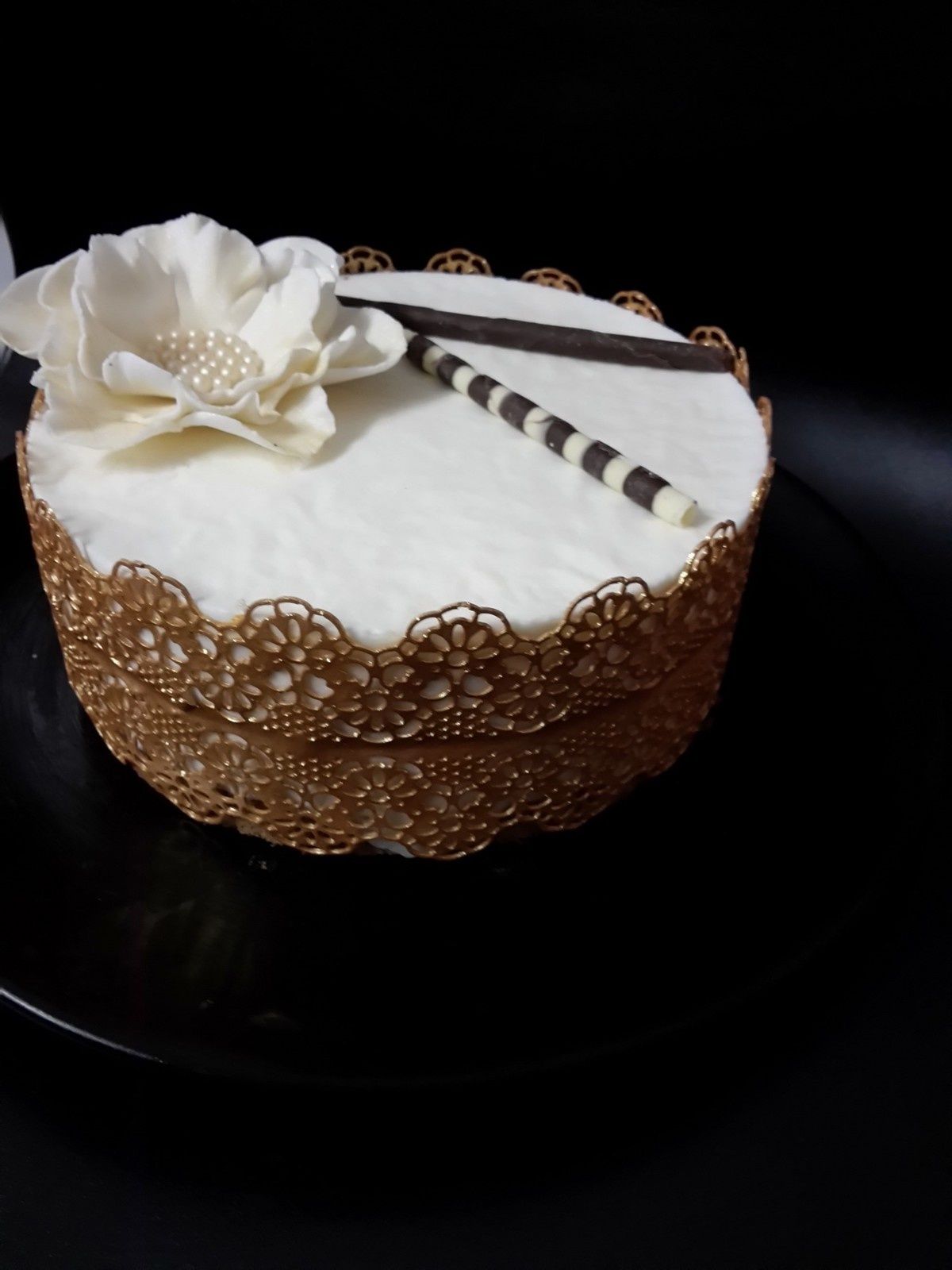 Entremet poire chocolat.