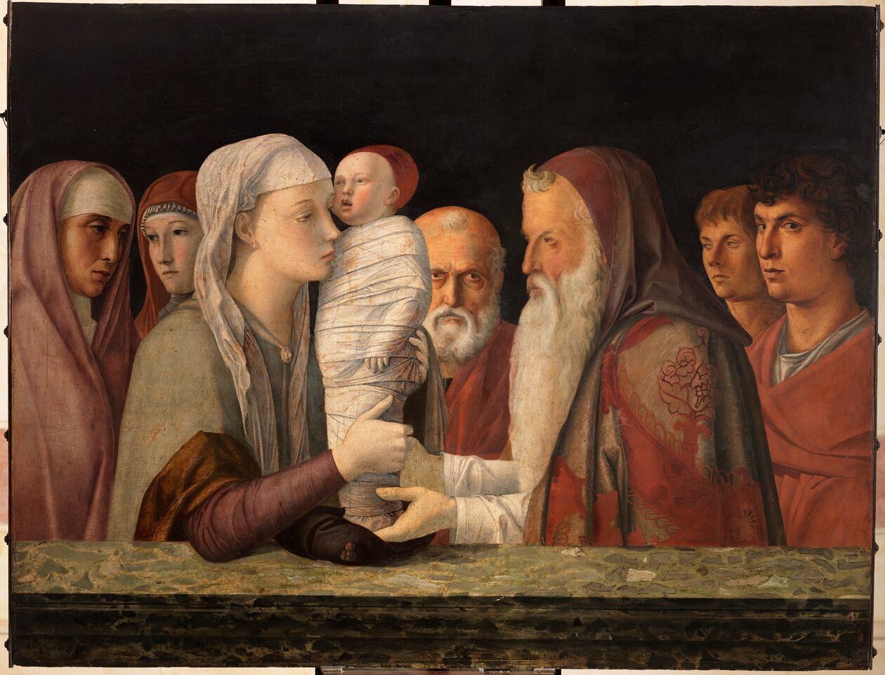 La Presentazione Di Gesù Al Tempio La Présentation de Jésus au Temple. Giovanni Bellini et Andrea Mantegna