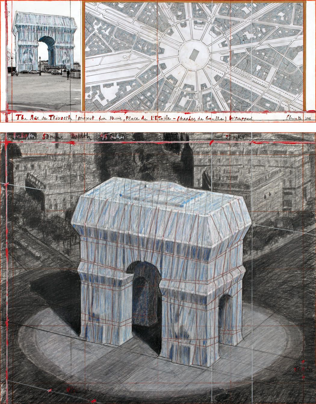 Emballage De L'arc De Triomphe Par Christo En 2020 Christo emballera l'Arc de Triomphe