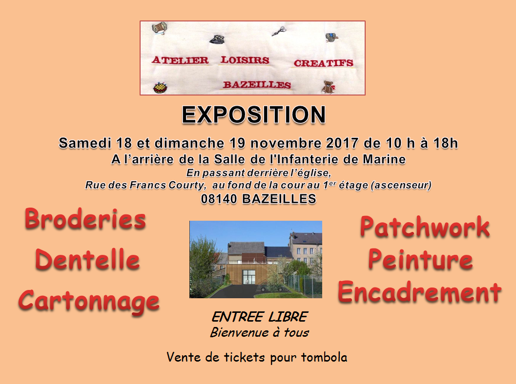 Exposition - Atelier loisirs créatifs - Bazeilles