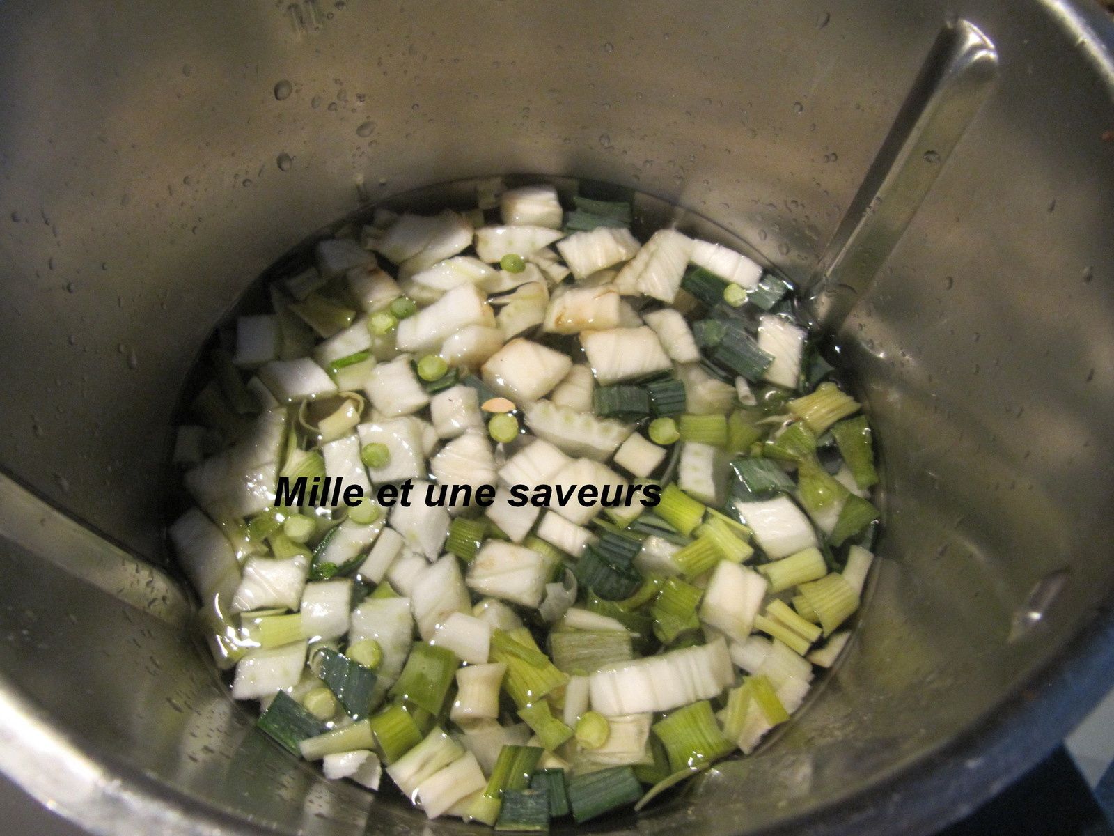 Soupe fenouil, poireaux, pois cassés