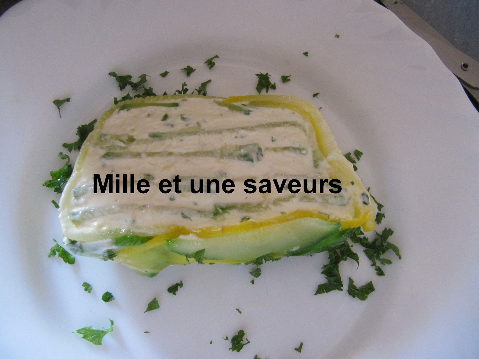 Terrine de courgettes et chèvre frais mille et une saveurs dans ma