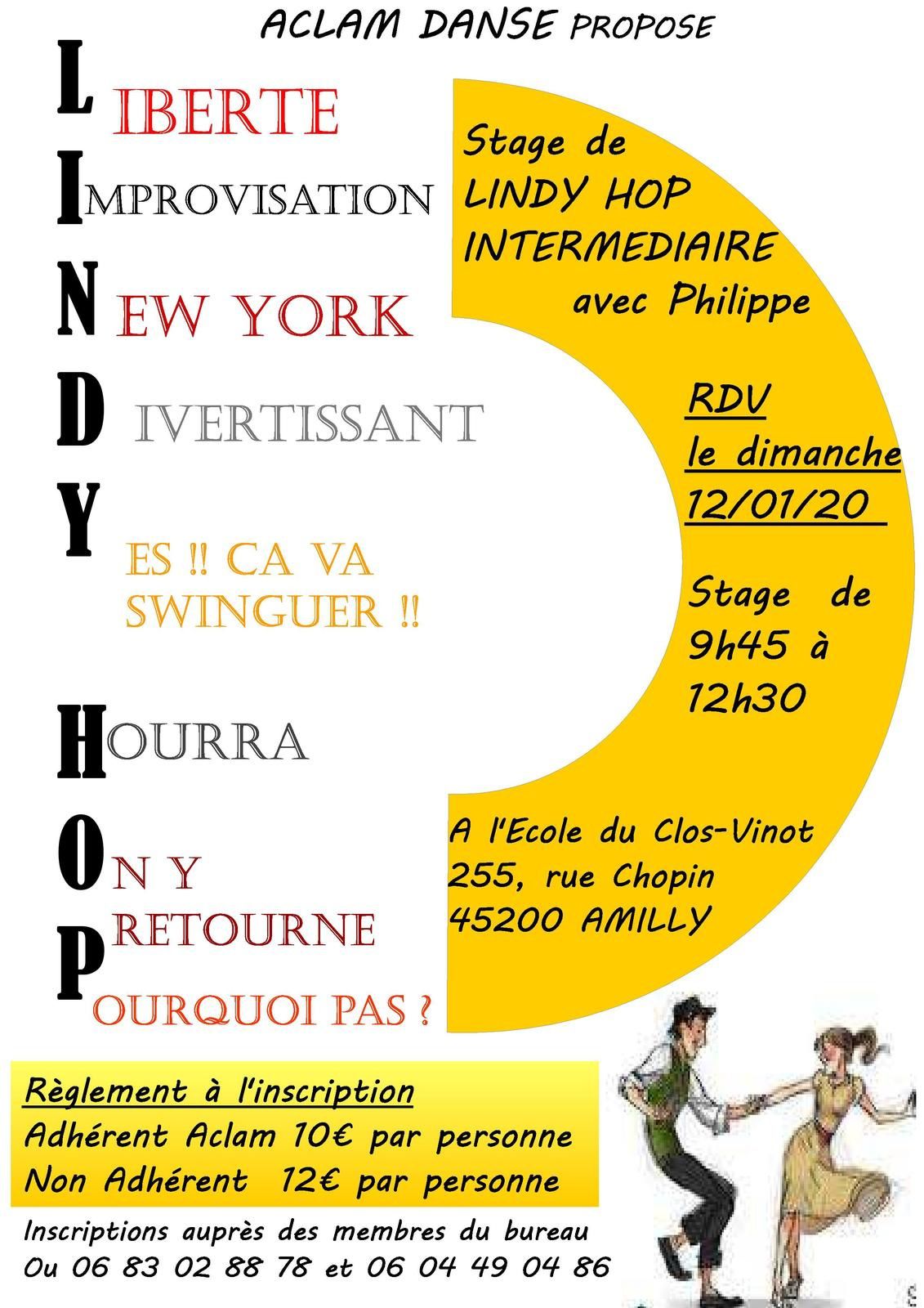 STAGE LINDY HOP INTERMEDIAIRE