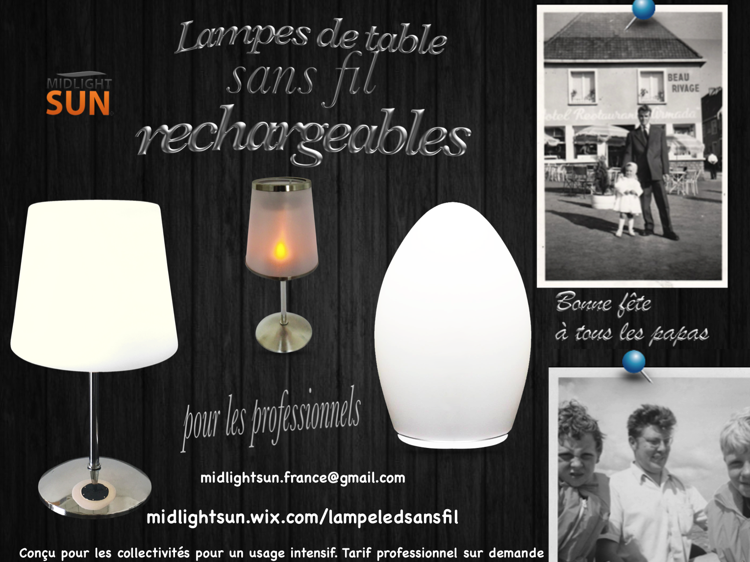 Lampe de table pour restaurant - MIDLIGHTSUN