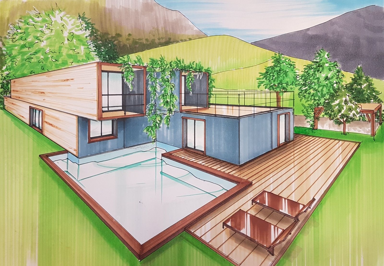 Maison container. 