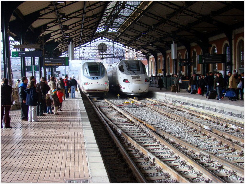 Una vista de la estación de trenes Campo Grande de Valladolid