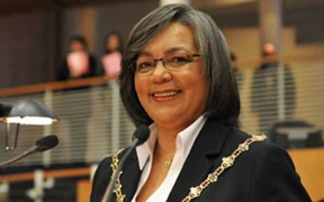 Patricia De Lille, alcaldesa del municipio metropolitano de Ciudad del Cabo, Sudáfrica.- El Muni.