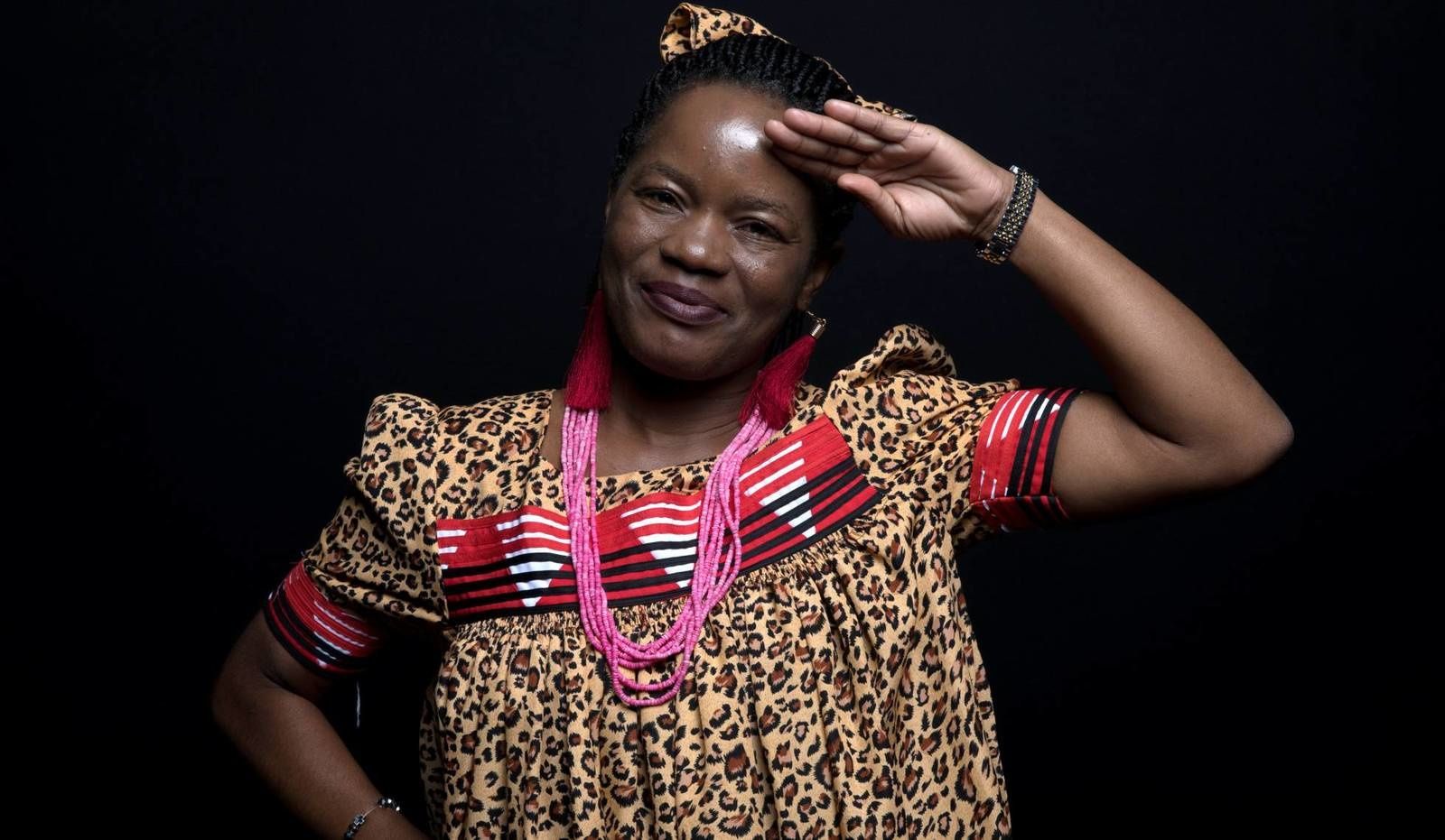 Nelago Kwedhi, primera mujer capitana de barco en Namibia, durante una visita a Madrid el 12 de marzo de 2019. Foto de Víctor Sainz.- El Muni.