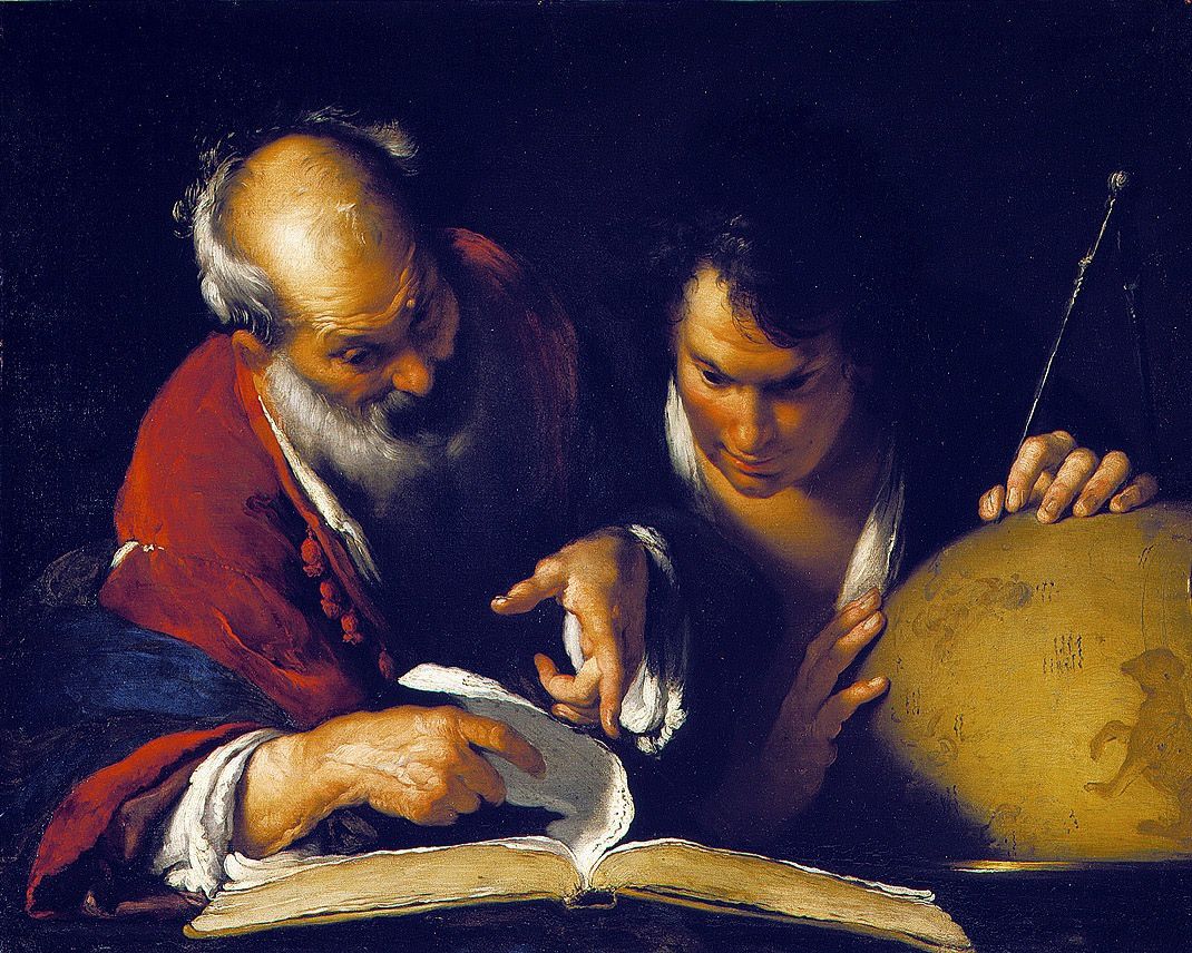 Bernardo Strozzi  (1581–1644), Ératosthène enseignant à Alexandrie