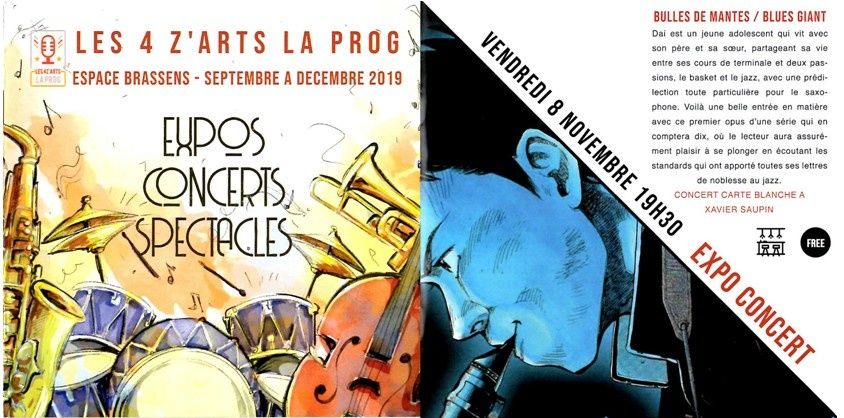 Exposition BLUE GIANT à l'espace Brassens, du 8 au 24 novembre 2019