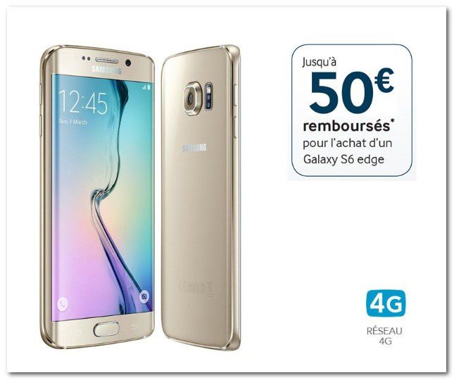 ODR de 50 euros sur Smartphone Samsung Galaxy S6 Edge 32Go or - Le blog bon  plan mobile - bon plan Smartphone et tablette