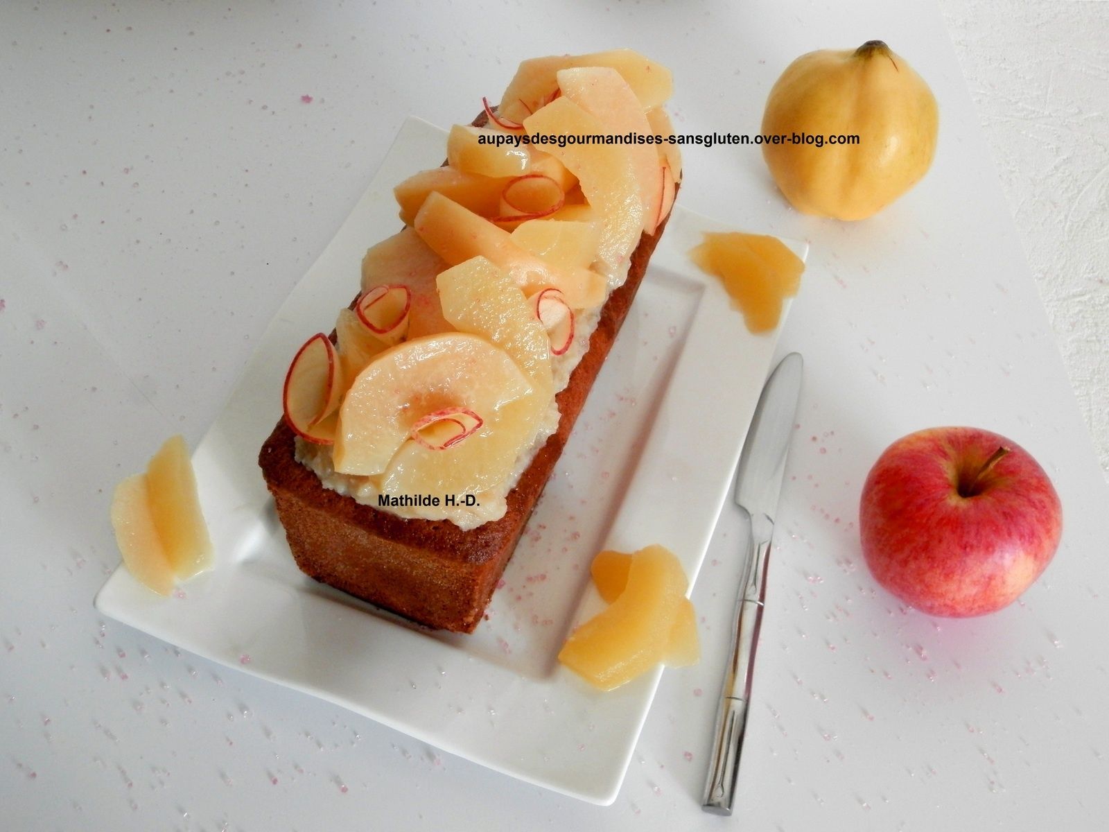 Cake Amande Coing Pomme Et Rose De Mathilde Clin D Oeil A Venus De Pierre Herme Au Pays Des Gourmandises Sans Gluten