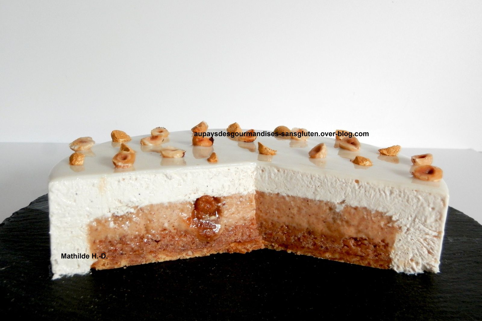 Entremets praliné noisettes