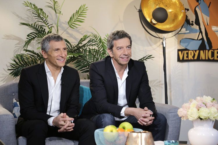 Nagui et Michel Cymès (Crédit photo : Gilles Gustine / FTV)