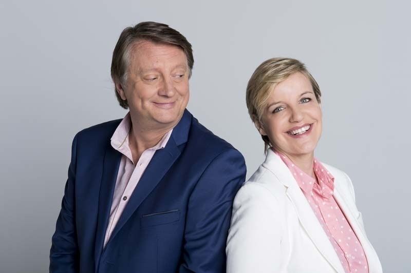 Lionel Chamoulaud et Céline Géraud (Crédit photo : Nathalie Guyon / FTV)