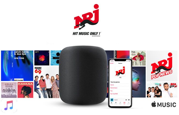 NRJ débarque sur l'Homepod d'Apple