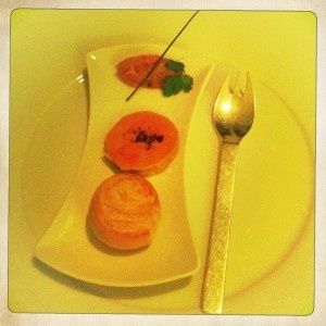Amuse-bouche au foie gras