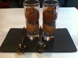 Les verrines au chocolat