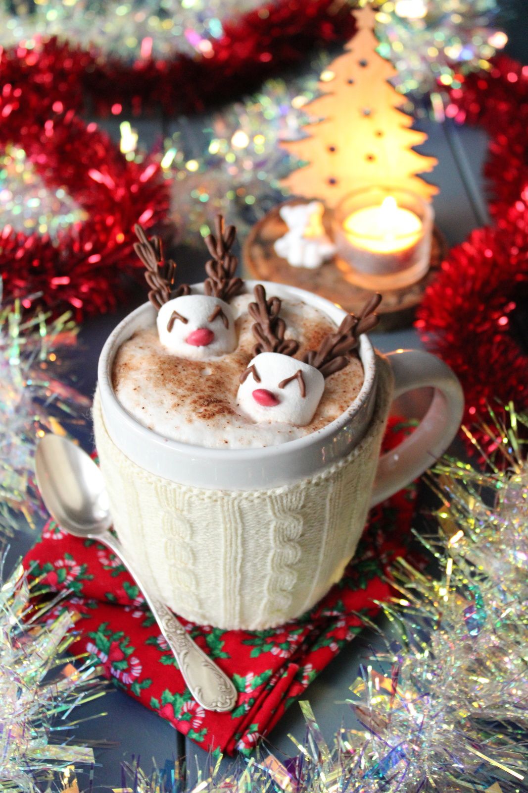 Chocolat chaud de Noël au chamallow