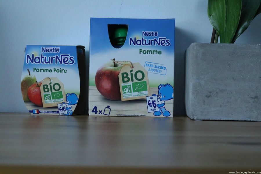 Nestlé Naturnes des compotes bio et sans sucres ajoutés ! Les Avis