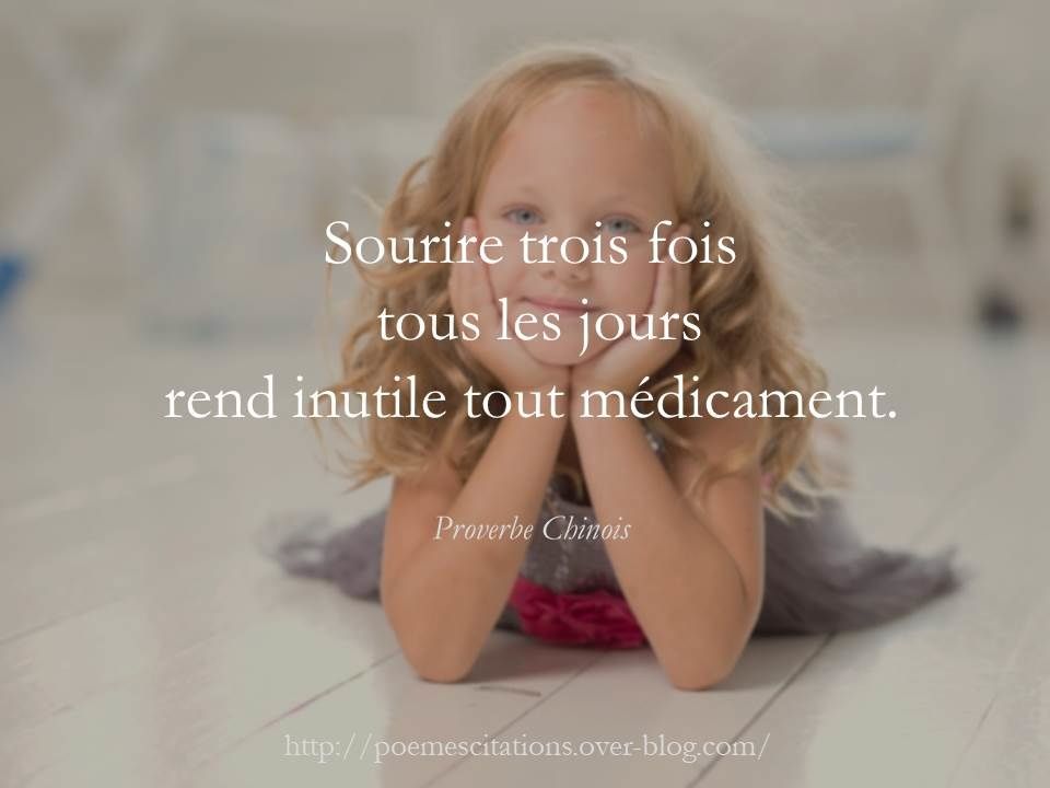 Proverbe Chinois Sourire - Poèmes et Citations