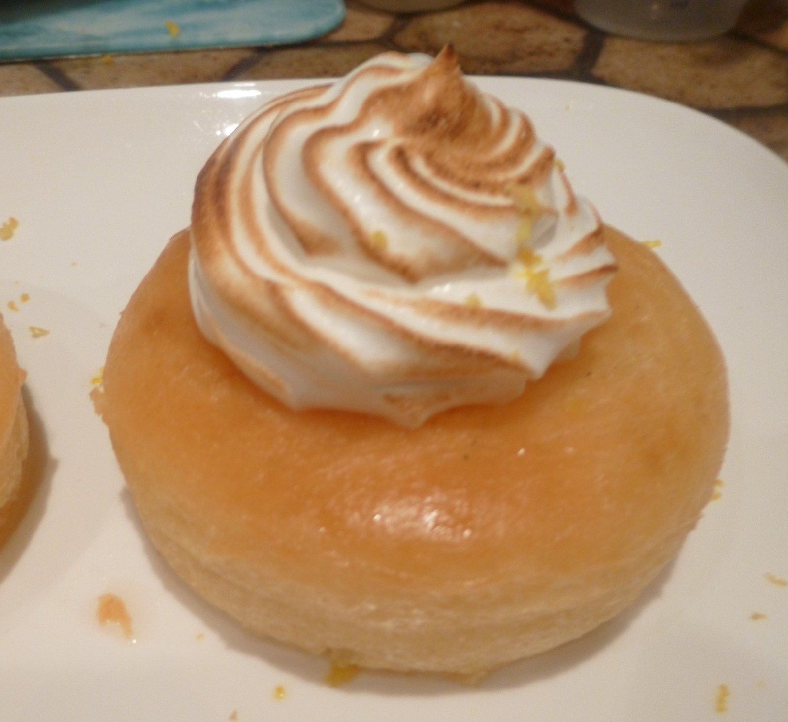 savarins au limoncello et/ou meringue italienne,chantilly citron