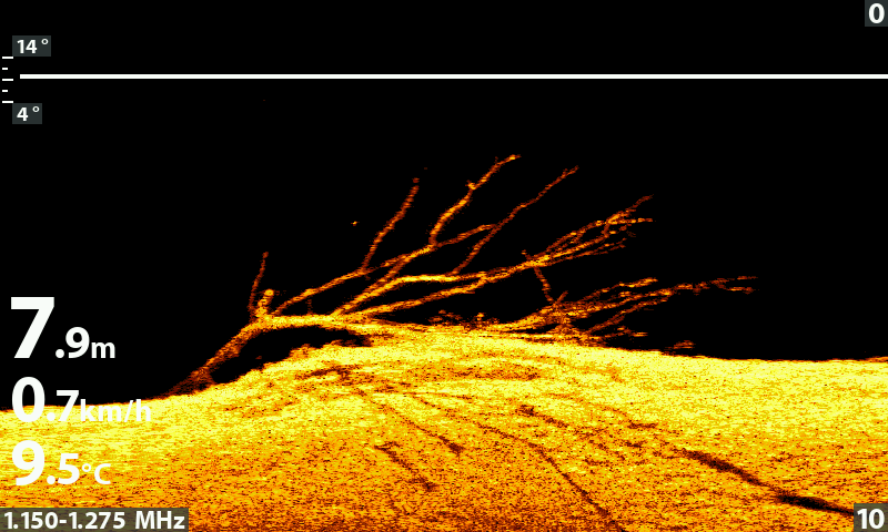 Captures d'écran sur Humminbird Hélix 9 G2 Méga Imaging ...