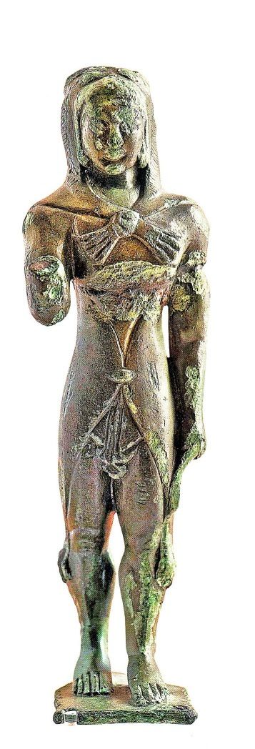 Petit bronze d'Hercle.Vè s.av.J.C. Fiesole.(H. 16,8 cm)