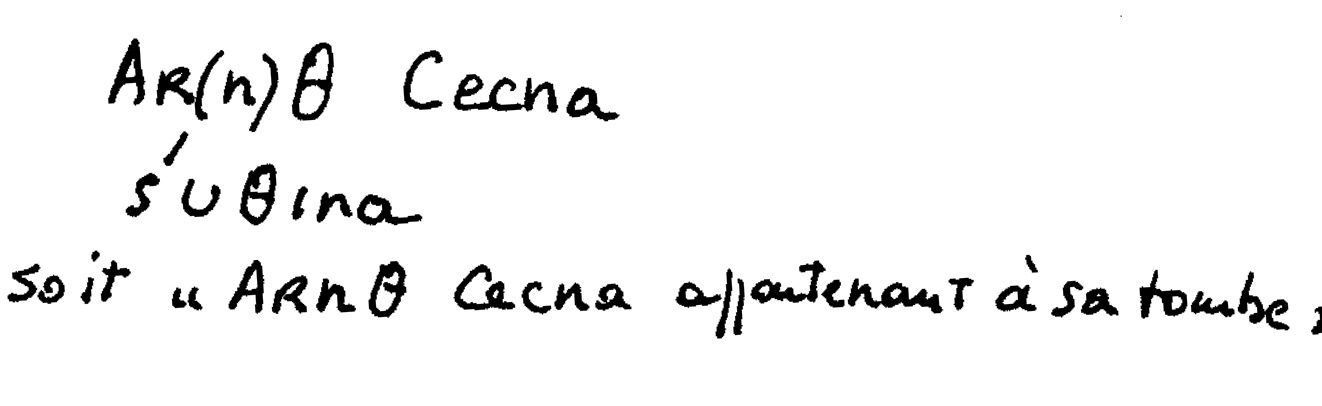 Epigraphie 3 (pointe de lance)