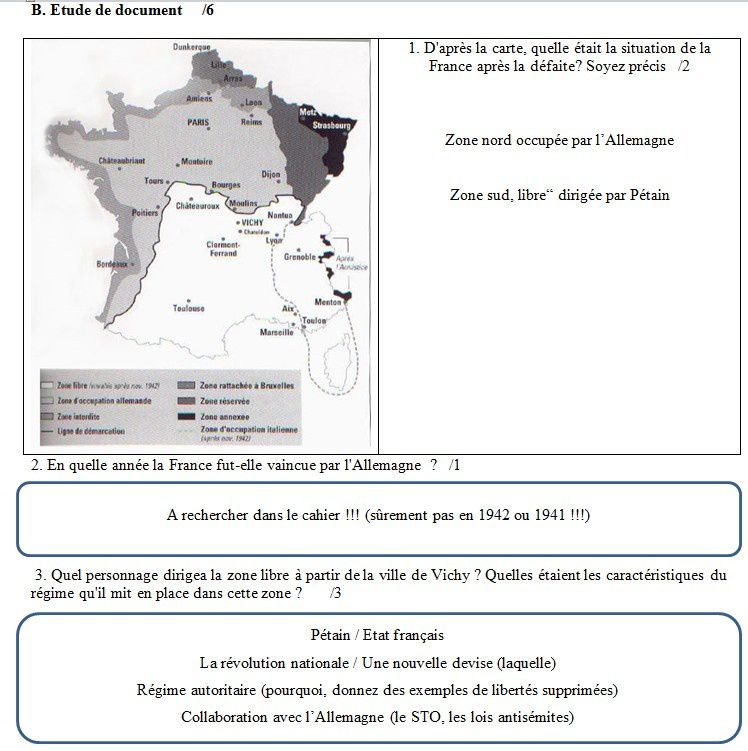 Brevet Blanc D Histoire Brevet blanc d'histoire-géo : correction - Histoire-géo à Crécy en Ponthieu