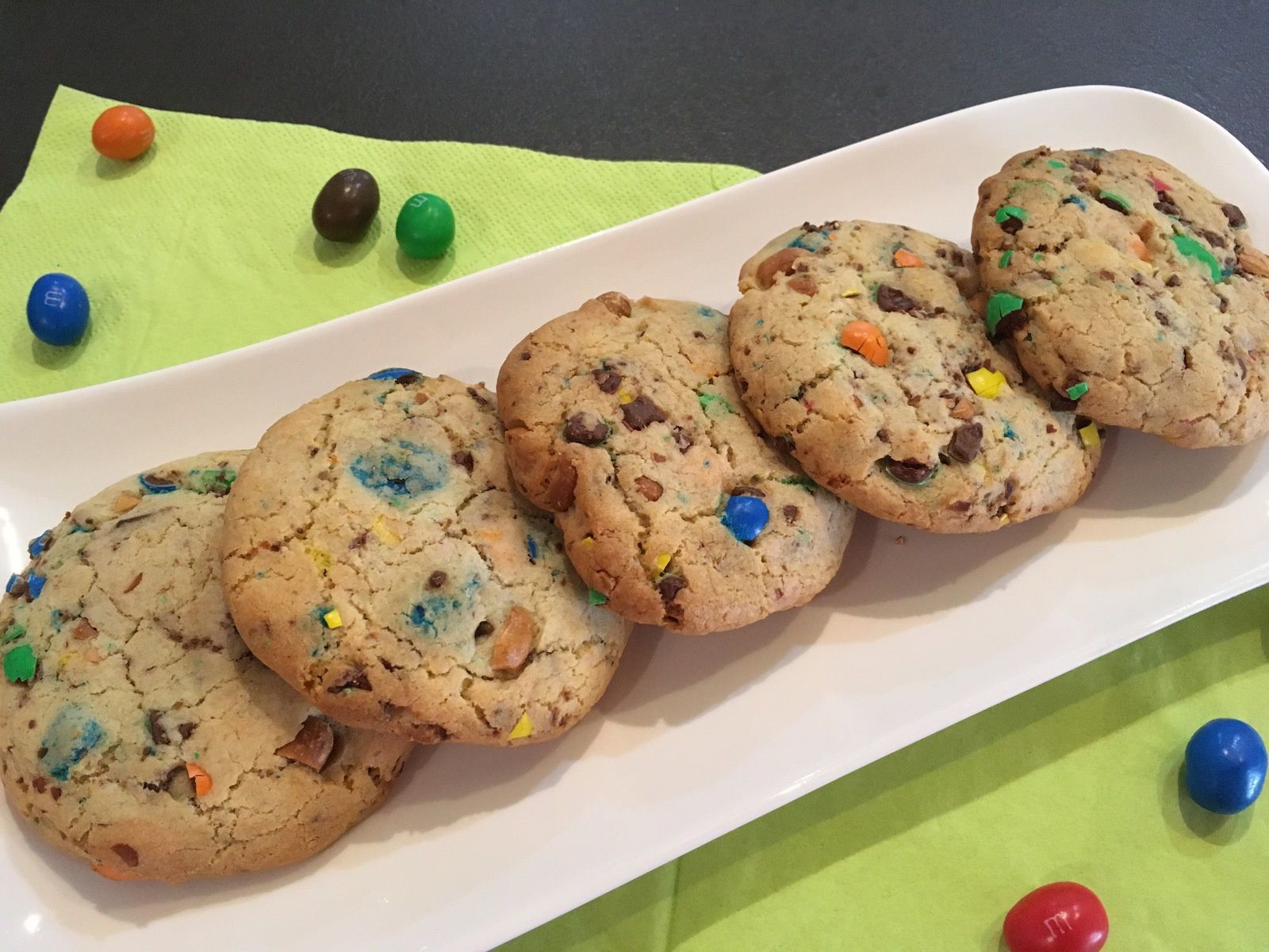 Cookies beurre de cacahuètes-M&M's