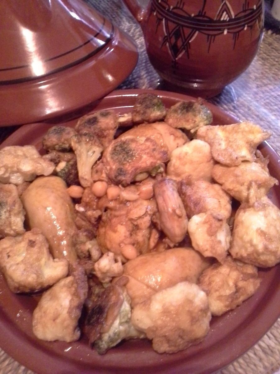 Tajine de poulet au choufleur et brocolis Cuisine Algérienne