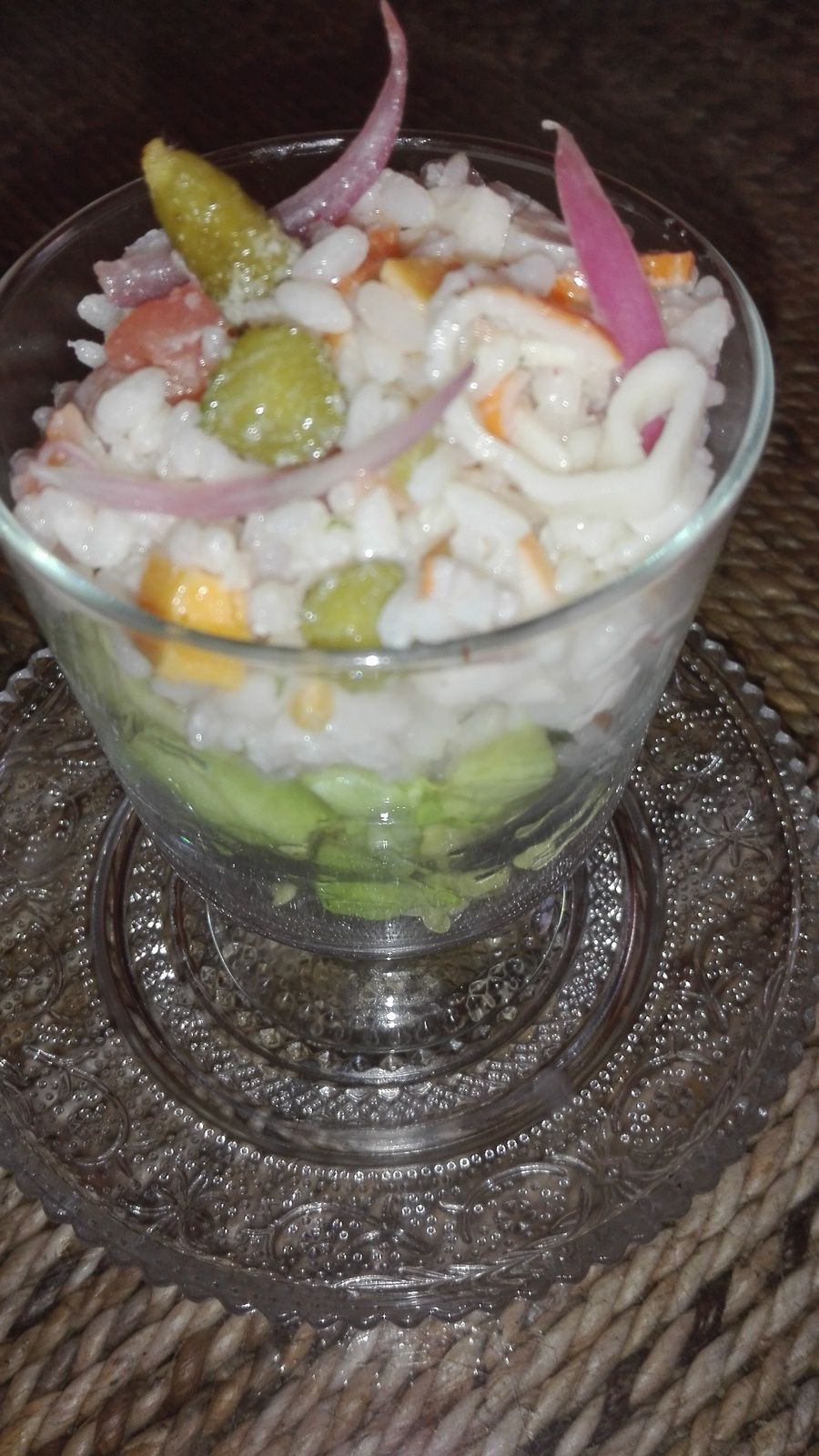 Salade de riz festive