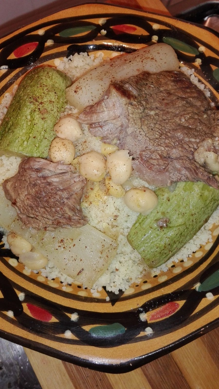 Couscous sauce blanche au veau Cuisine Algérienne