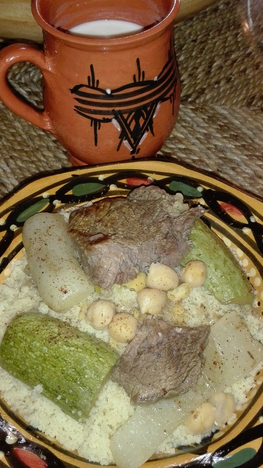 Couscous sauce blanche au veau Cuisine Algérienne