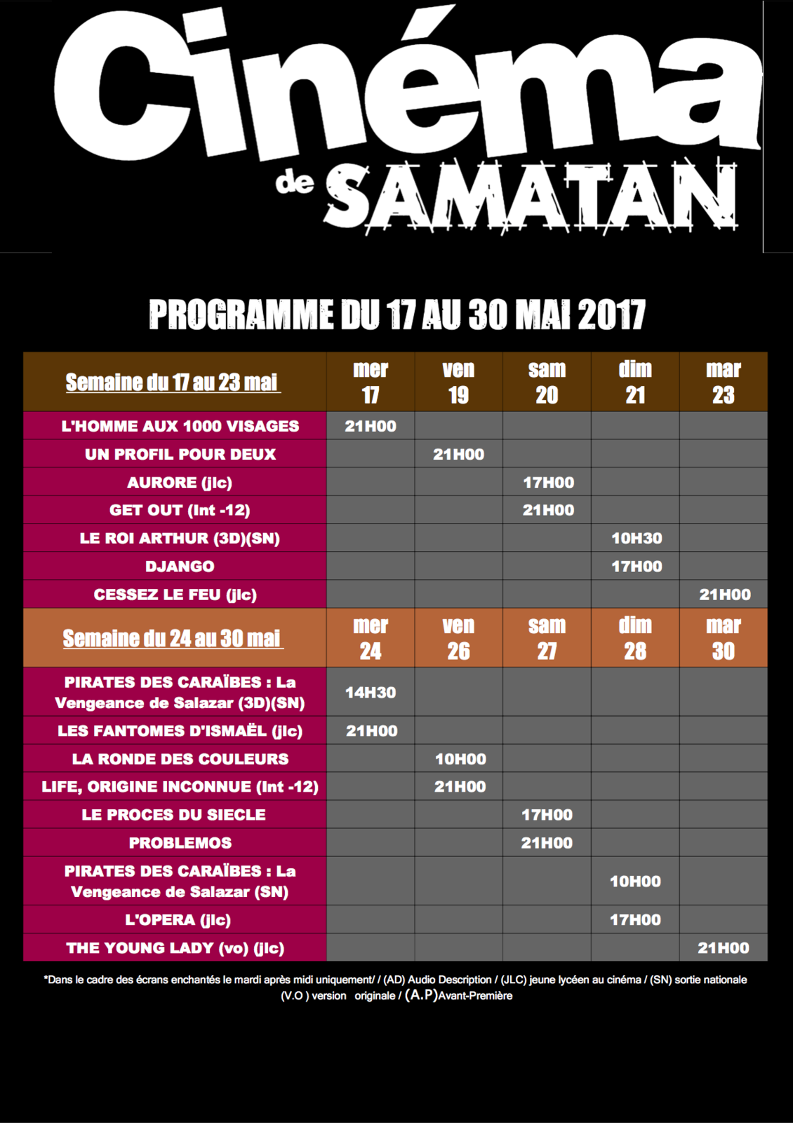 Horaires Des Séances Du Film Les Goûts Et Les Couleurs Mieux que Cannes (moins loin, surtout) : Samatan - cinemadesamatan.over