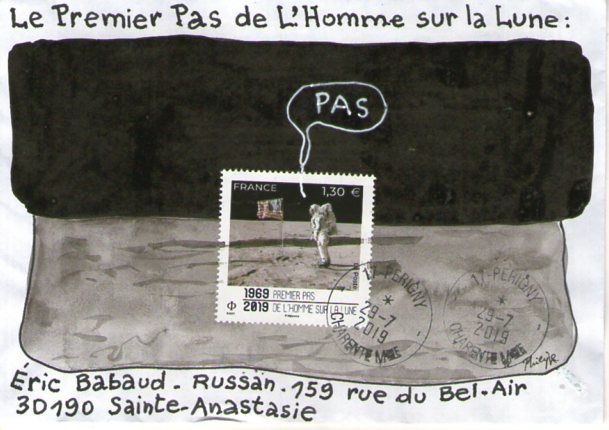 "Le 1er pas sur la lune" de Philippe Charron