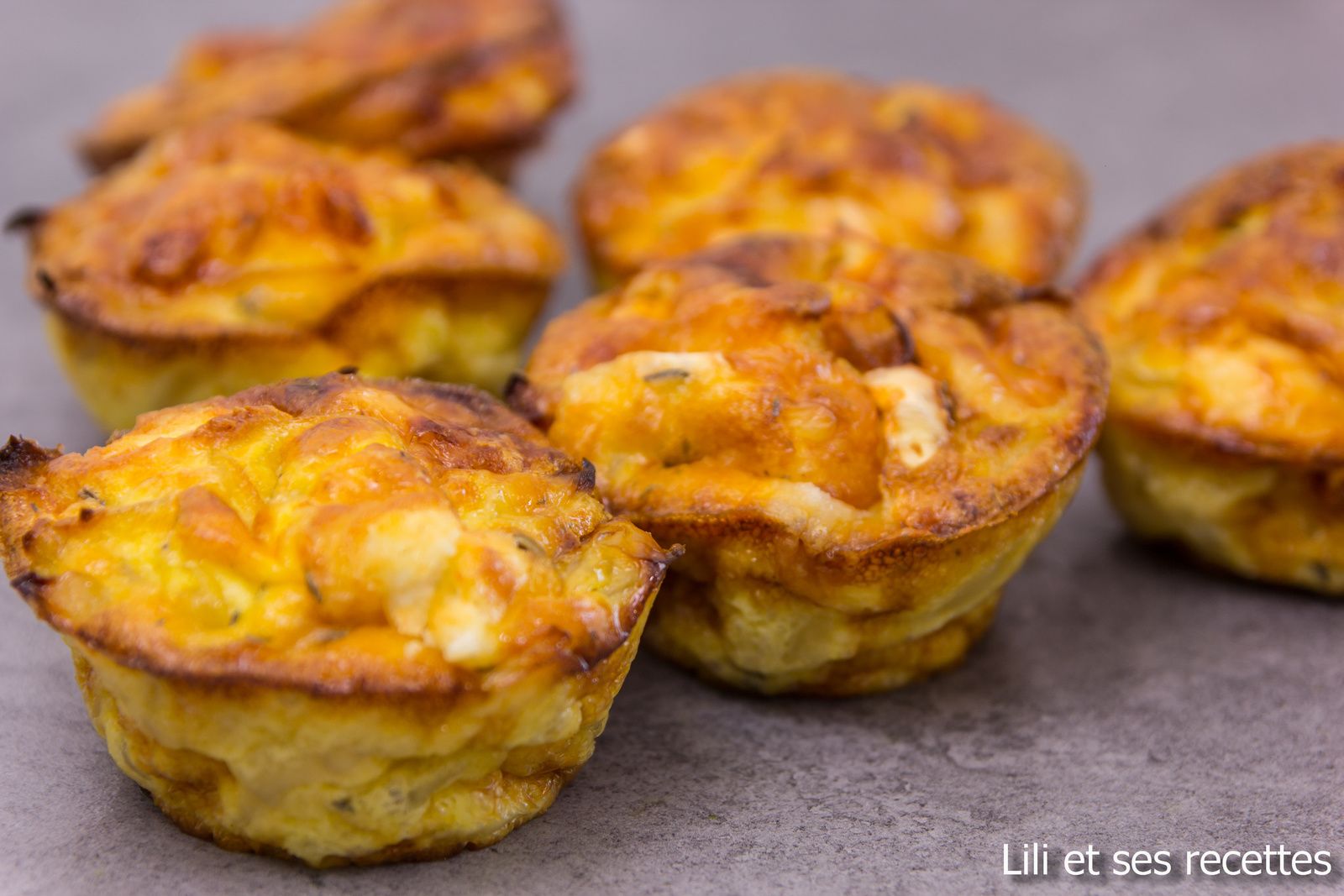 Mini flans aux oignons caramélisés et au chèvre - Lili et ses recettes