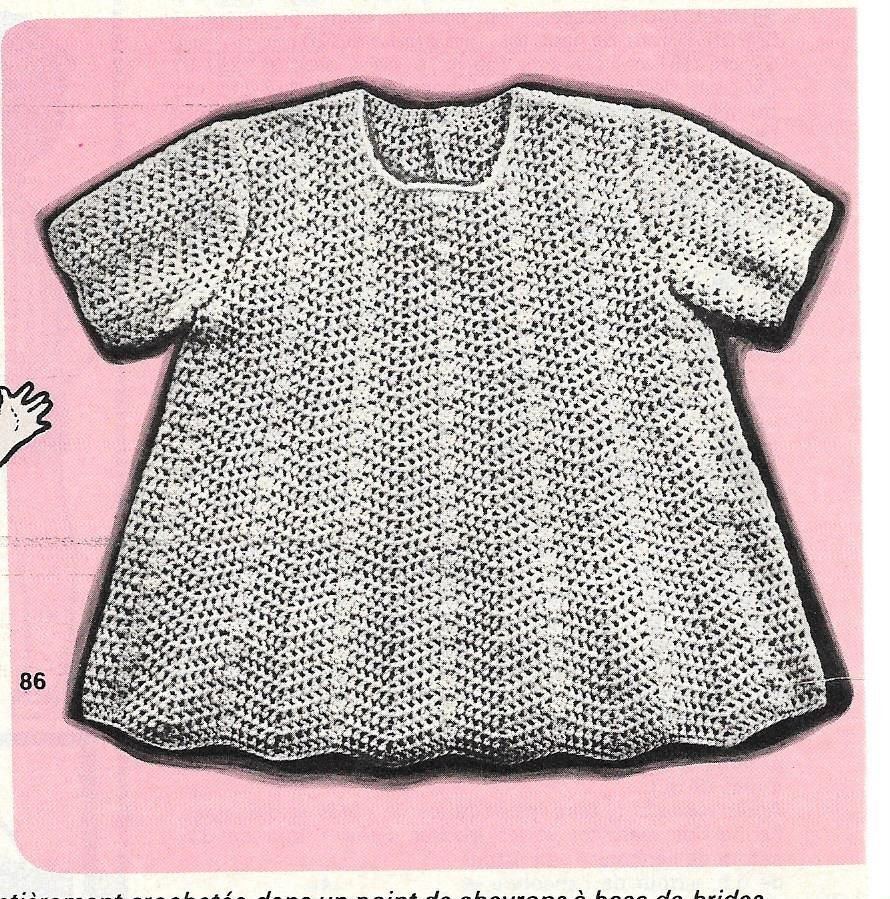 Robe Trapeze 6 A 18 Mois Au Crochet Paminatelier Com Tutos Gratuits De Couture Et Autres
