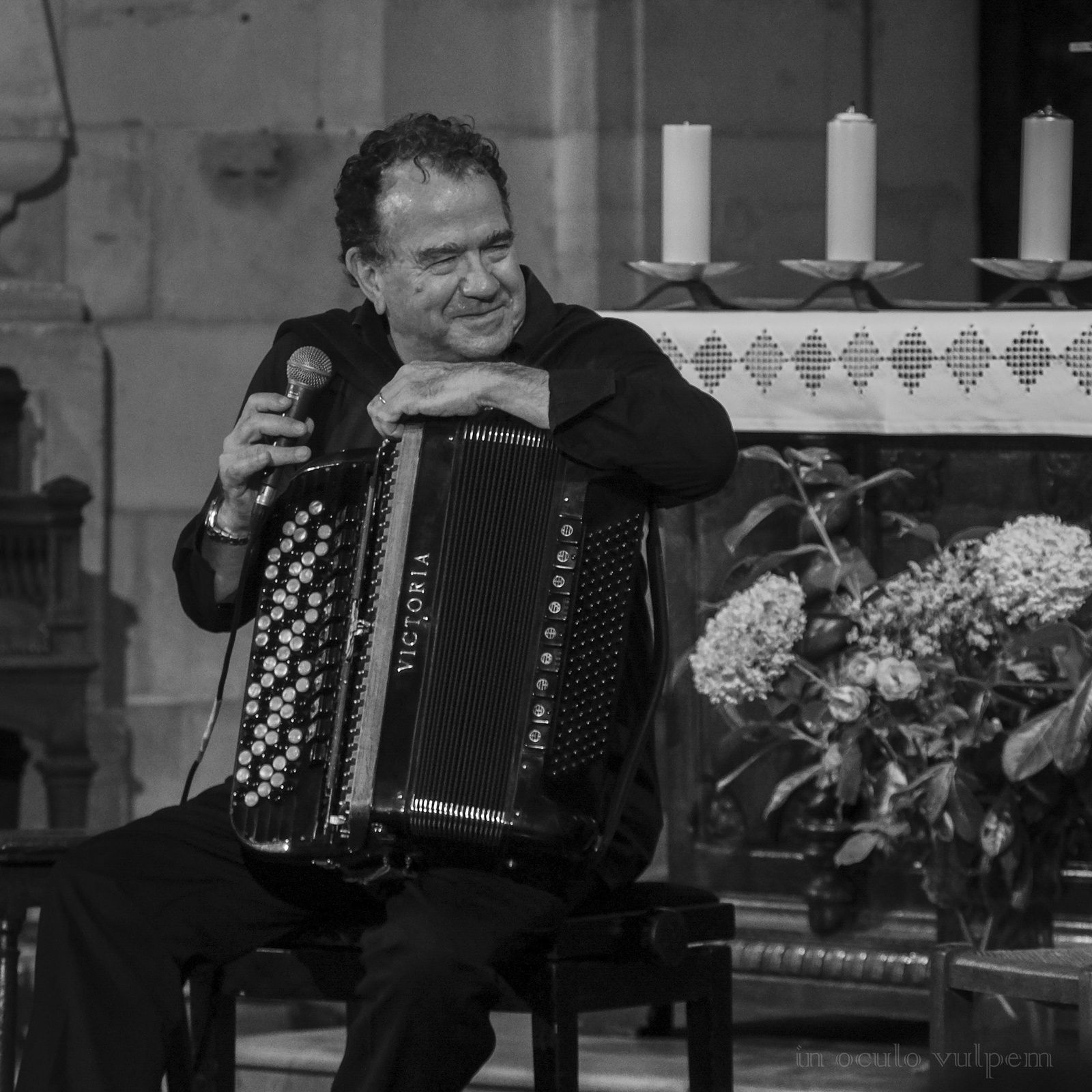 Les Promenades Musicales du Pays d'Auge. Richard Galliano, accordéon. Abbatiale de Saint Pierre sur Dives, 24/07/2019.