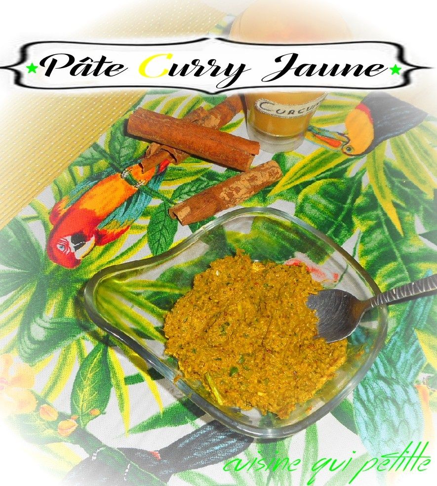 Pate curry jaune maison