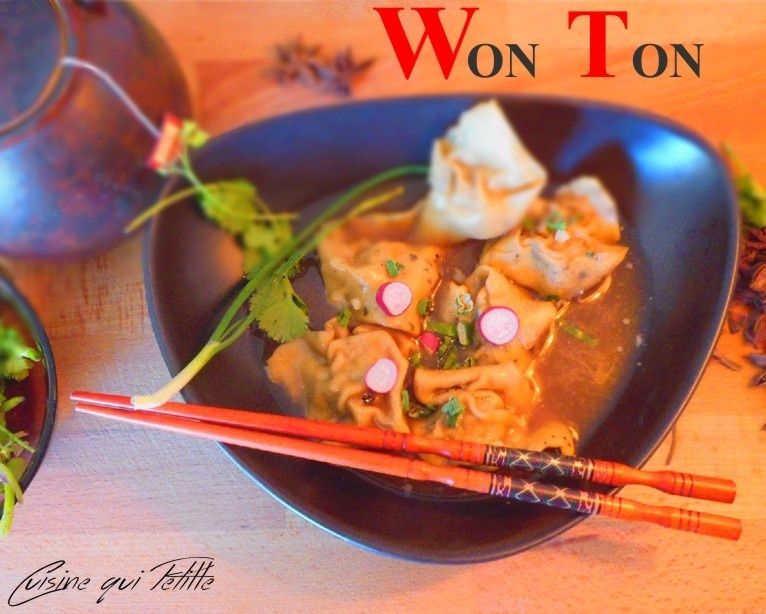 won ton au porc et a la citronnelle