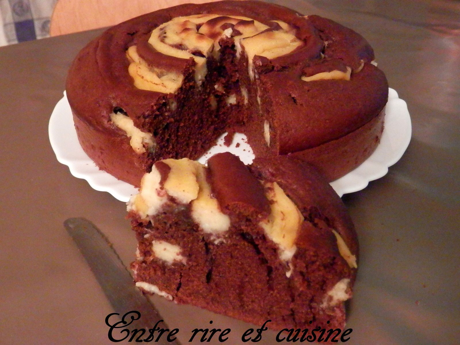 Gateau Spirale Au Chocolat Et A La Creme Patissiere Entre Rire Et Cuisine