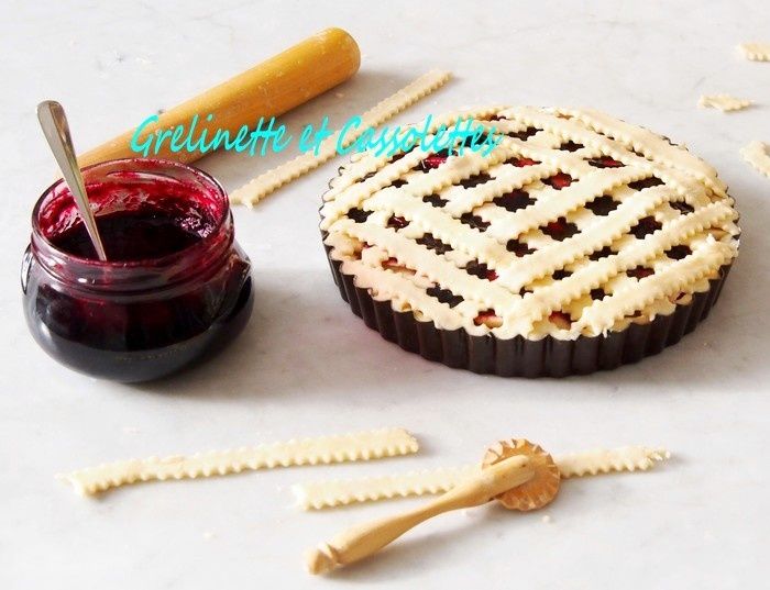 Tarte acidulée, aux Pommes et au Beurre de Cassis de Nuits Saint Georges