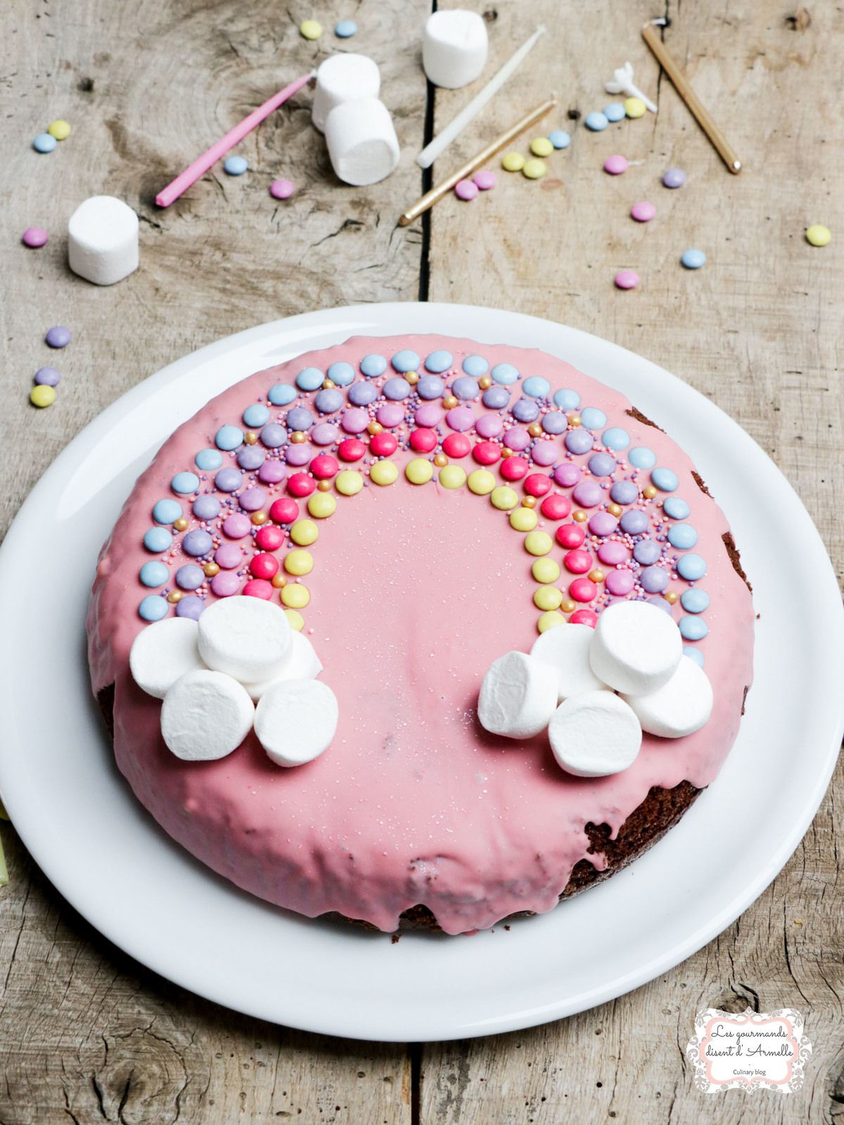 Gâteau d'anniversaire Arc-en-Ciel - Les Gourmands {disent} d'Armelle