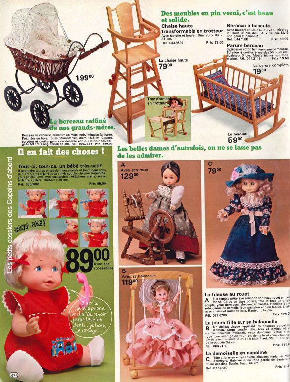 Les jouets du catalogue La Redoute 1979-80 par Nath-Didile - Les petits  dossiers des Copains d'abord