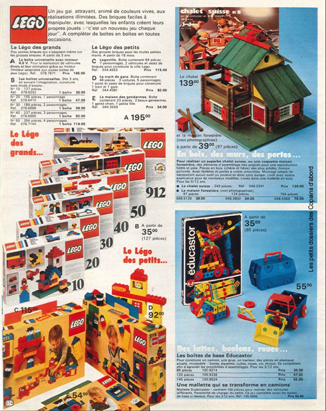 Les jouets du catalogue La Redoute 1978-79 par Nath-Didile