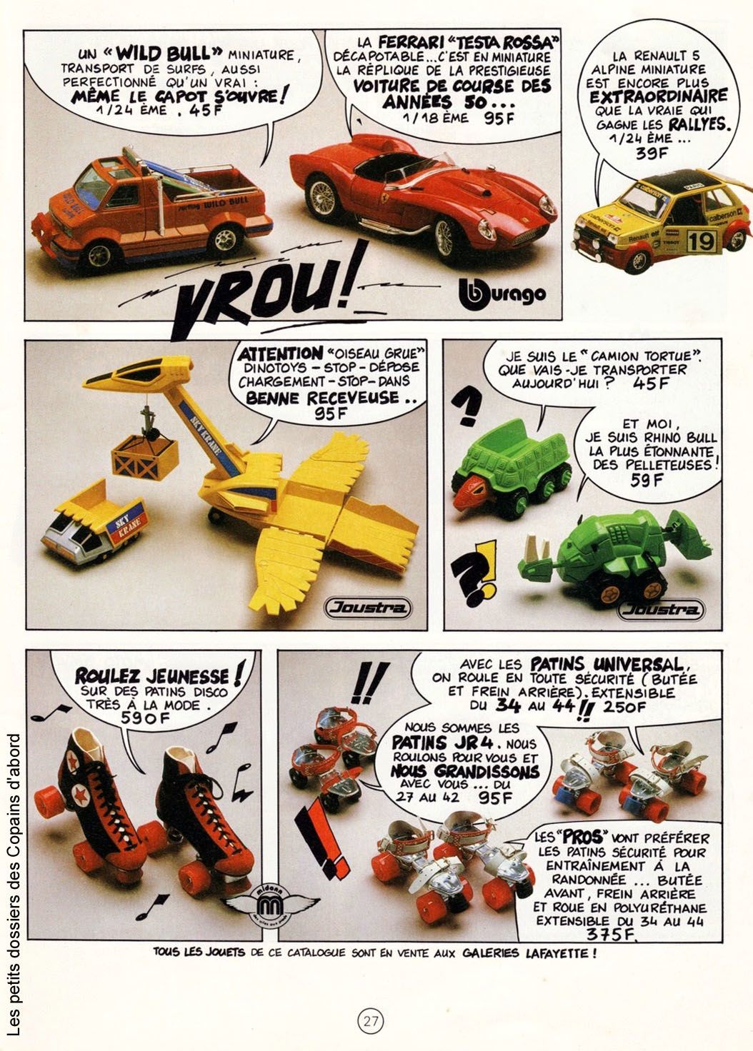 Le catalogue de jouets des Galeries Lafayette de 1981 par Nath-Didile - Les  petits dossiers des Copains d'abord