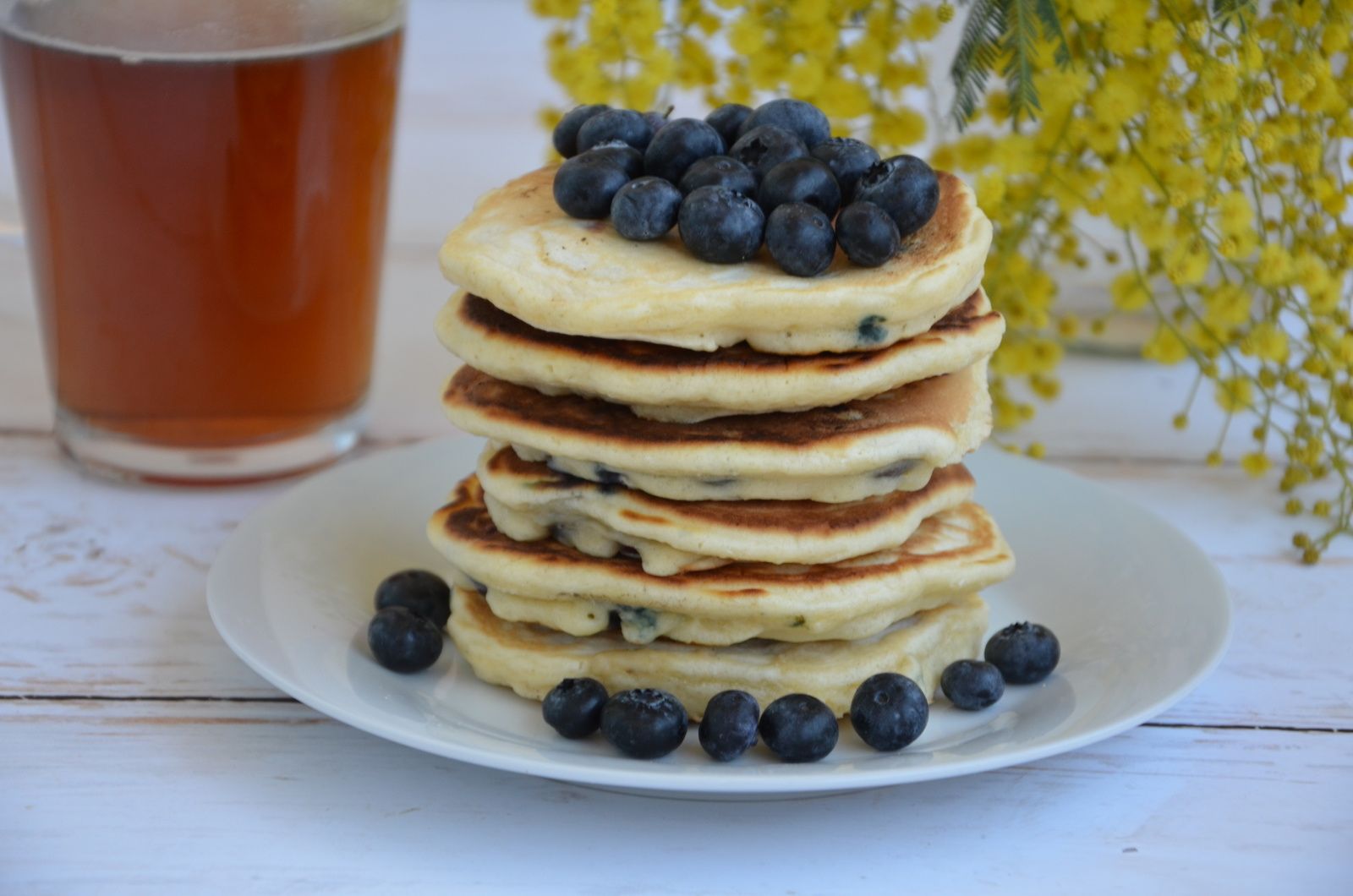 Pancakes Americains Aux Myrtilles La P Tite Cuisine De Pauline